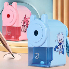 Durable Auto-Feed Manual Pencil Sharpener for Kids