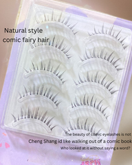 Natural False Eyelashes – A07 Transparent Band Anime Barbie Demon Style