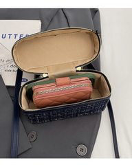 Luxury Red Chain Box Handbag for Women