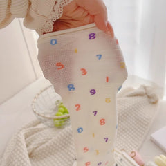 Women's Mid-Tube Pile Thin Japanese Style Colorful Polka Dot Love Solid Color White Socks