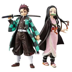 Demon Slayer Collectible Figurines - Tanjiro, Nezuko, Zenitsu & Hashira Models