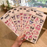 Sanrio 3D Bubble Stickers - Kuromi & My Melody Large Decorative Sticker Set