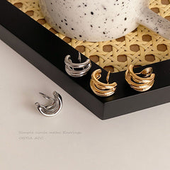 Minimalist Clip-On Hoop Earrings – No Piercing, Pain-Free Silver Hoops