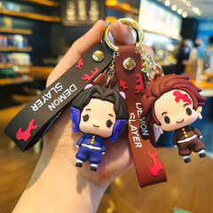 Demon Slayer Keychain – Cute Cartoon Key Ring & Bag Charm