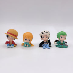 One Piece chibi Q-Version Figures - Luffy, Zoro & Nami Collectibles