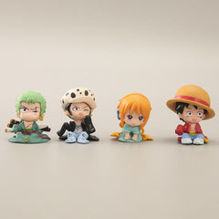 One Piece chibi Q-Version Figures - Luffy, Zoro & Nami Collectibles