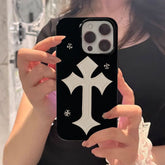 Dark Gothic Cross iPhone Case – Soft Design