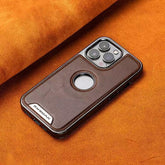 Premium Leather Texture MagSafe iPhone Case – Shockproof for iPhone
