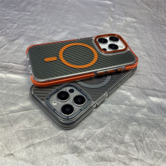 Carbon Fiber Texture iPhone Case – Full Cover Shockproof for iPhone