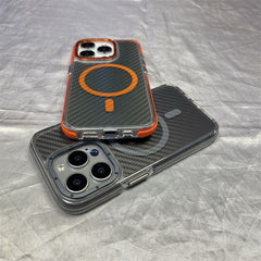 Carbon Fiber Texture iPhone Case – Full Cover Shockproof for iPhone