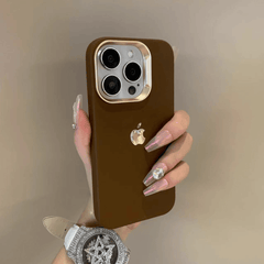 Electroplated Litchi Texture Phone Case – Stylish & Durable Protection