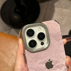 Electroplated Snow Velvet Phone Case – Soft & Stylish Protection