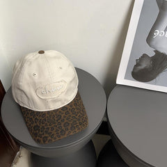 Vintage Leopard Baseball Cap – Stylish & Face-Flattering Design