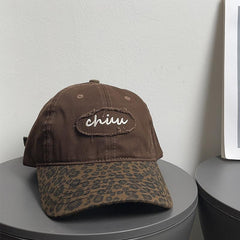 Vintage Leopard Baseball Cap – Stylish & Face-Flattering Design
