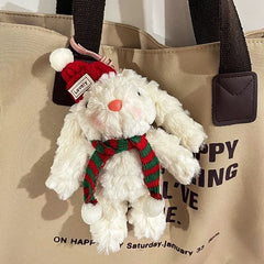 Wasteland-Style Lop-Eared Bunny Keychain – Soft & Trendy Plush Accessory