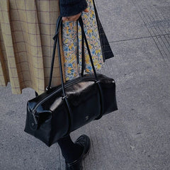 ROSE LIVE Boston Pillow Bag – Trendy Biker-Style Travel & Shoulder Bag