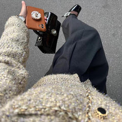 Glossy Croc-Embossed Handbag – Elegant Large-Capacity Tote & Crossbody