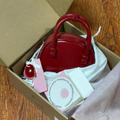 Elegant Mini Boston Bag – Vintage-Inspired Shoulder & Crossbody