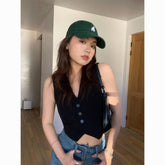 NEVA HU Waistcoat– Stylish Loose-Fit Sleeveless Layer Blazer Vest