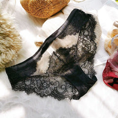 Lace Sheer Breathable Low-Waist Sexy Women’s Underwear – Thin Hip-Lifting Bikini Panties
