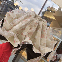 Double-Layer Lace Folding Umbrella for Women – UV Protection Sun and Rain Umbrella