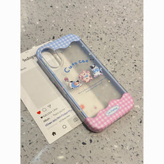 Cute Three Cats Protective Phone Case – Durable Hard Cover for Apple iPhones