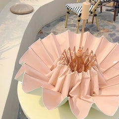 INS Forest Style 16-Rib Large UV Protection Sun & Rain Umbrella – Foldable Women’s Parasol