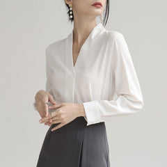 Puella French Light Luxury Long Sleeve Chic Shirt – Versatile Designer Chinese-Style Blouse