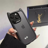 Cute Cat Ear Transparent Phone Case – Simple Protective Cover