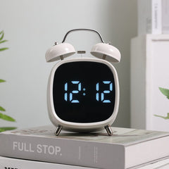 Creative Loud Metal Bell LED Alarm Clock for Heavy Sleepers