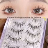 M08 Fairy-Style Thai Sunflower False Eyelashes – Natural Look with Ultra-Fine Clear Band