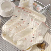 Pink Cute Women's Mid-Calf Socks - Korean Style, Sweet & Trendy, Sporty & Versatile