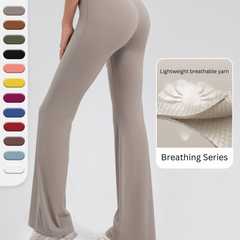 Breathable High-Waist flex flare Yoga Pants