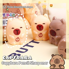 Bucket Capibara Mini Pencil Sharpener Cartoon Cute 3D Pencil Sharpener Student Use Plastic Pencil Sharpener Foreign Trade