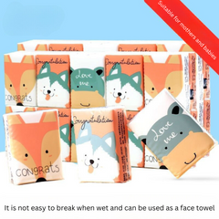 3-Ply Pocket Tissue Pack - Portable Wet Wipes & Facial Tissue, Small Travel Size, Convenient Handkerchief Paper for On-the-Go