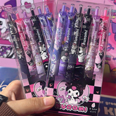 Kuromi Sanrio Click Pen – 0.5mm Quick-Drying Gel Pen for Students