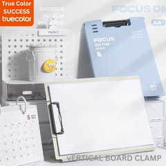 TruColor Stand-Up A4 Clipboard - Student Writing Pad, Exam Board, Office Document Holder