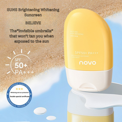 NOVO Brightening & Whitening Sunscreen SPF50 – Waterproof, Sweat-Resistant & Full-Body UV Protection