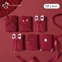 Cotton Antibacterial Girls’ Briefs – Soft Red Triangle Underwear with 100% Cotton