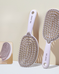 Curved Volume Lift Comb with Massage Cushion for Long and Curly Hair