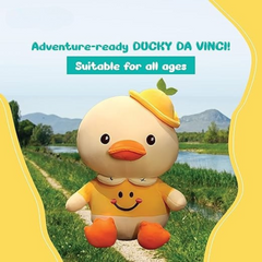 Cute Yellow Duck Plush Toy with Hat – Soft Stuffed Animal