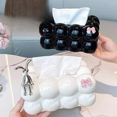 Luxury PP Tissue Box – Modern Living Room Desktop Decor