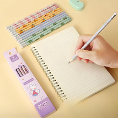 Cute Cartoon HB Pencils Box Set for Kids – Adorable Eraser Pencils for 1st & 2nd Graders, Perfect for School
