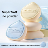Gudi Marshmallow Cushion Puff – Non-Absorbent Foundation Sponge for Wet & Dry Use
