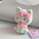 Cute Sanrio Kitty Plush Keychain - Adorable Hanging Pendant for Bags, Keys, and Gifts