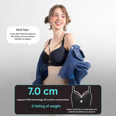 Seamless Bra for Women – Gathered, Side Support, Thin and Stylish Design