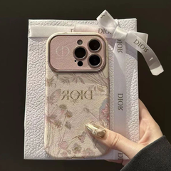 Luxury Leather Quilted Phone Case | Elegant Soft Cover for iPhone