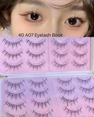Natural False Eyelashes – A07 Transparent Band Anime Barbie Demon Style