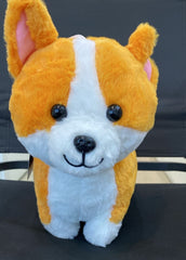 Adorable Fluffy Corgi Dog Plush Toy