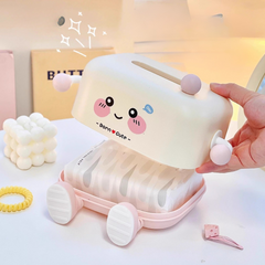 GZP Cute Cartoon Tissue Box – Decorative Cream Style Paper Towel Holder for Desk or Living Room